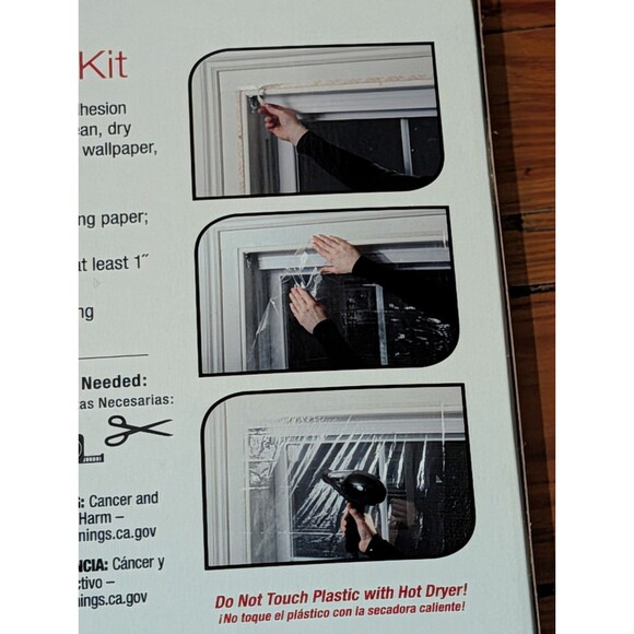 Frost King Indoor Window Insulation Shrink Kit 3 Pack 42 x 62 Extra Strength NIB - Picture 5 of 12